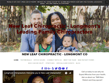 Tablet Screenshot of chiropracticlongmont.com
